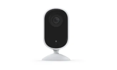 Arlo indoor security camera positioned inside a home