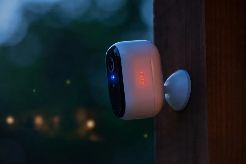 Arlo security camera at night