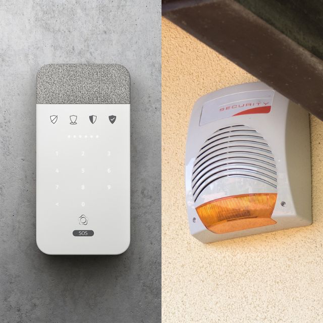 Alarm bell box or siren as part of an alarm system