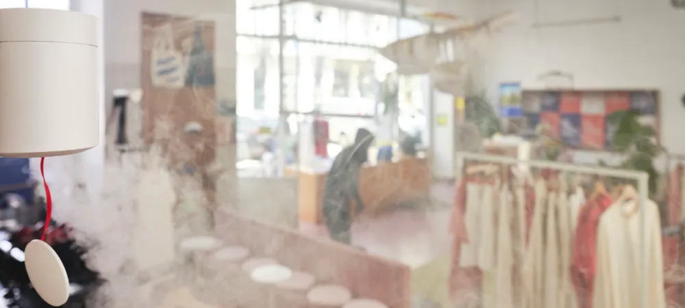 ZeroVision detering a burglar