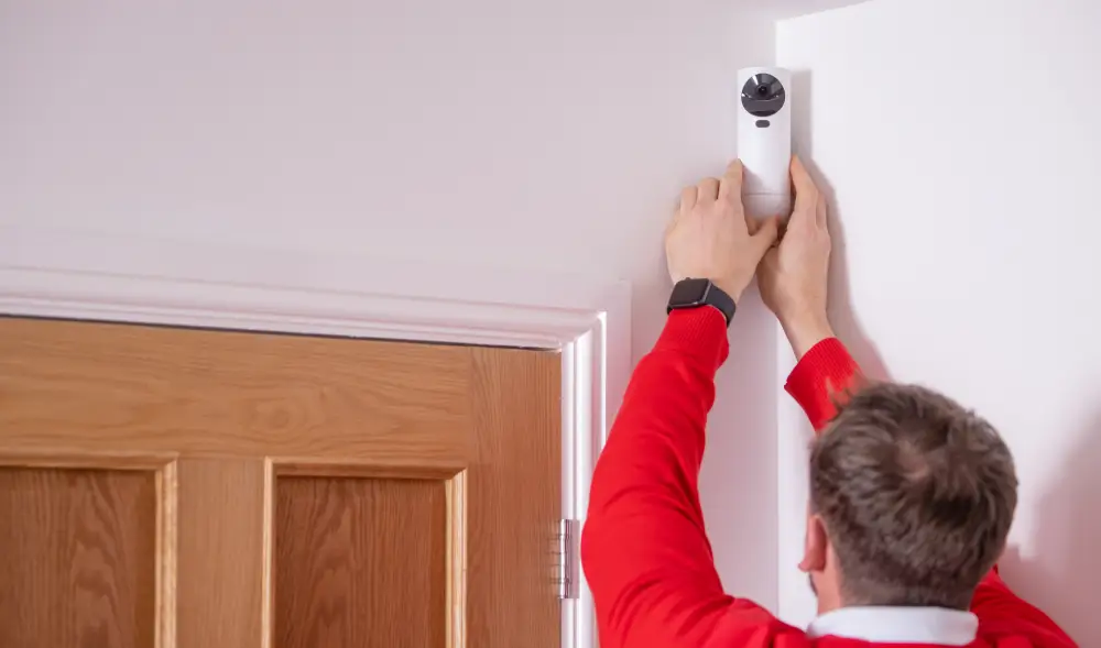 Verisure GuardVision™ Photo Detector being installed