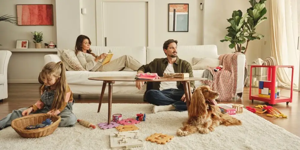 Verisure GuardVision watching over a family