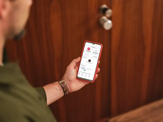 LockGuard smart lock in the app