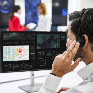 Verisure Alarm Receiving Centre operators monitoring alerts