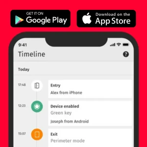 The My Verisure app showing a live camera view