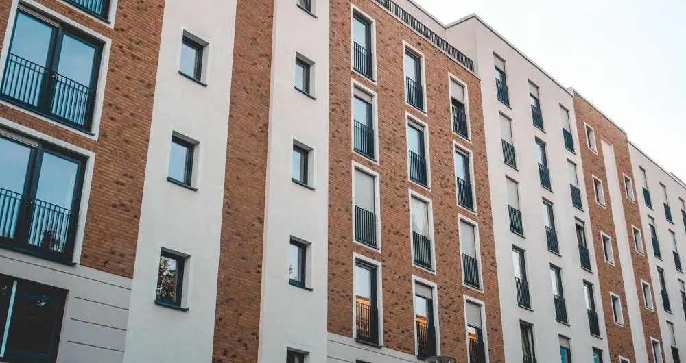 Modern apartment building