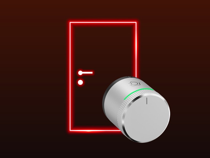 Verisure LockGuard Smart Lock Installed on Door