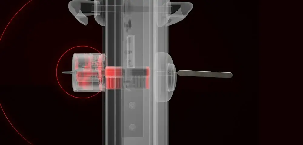 Smart lock installed on front door