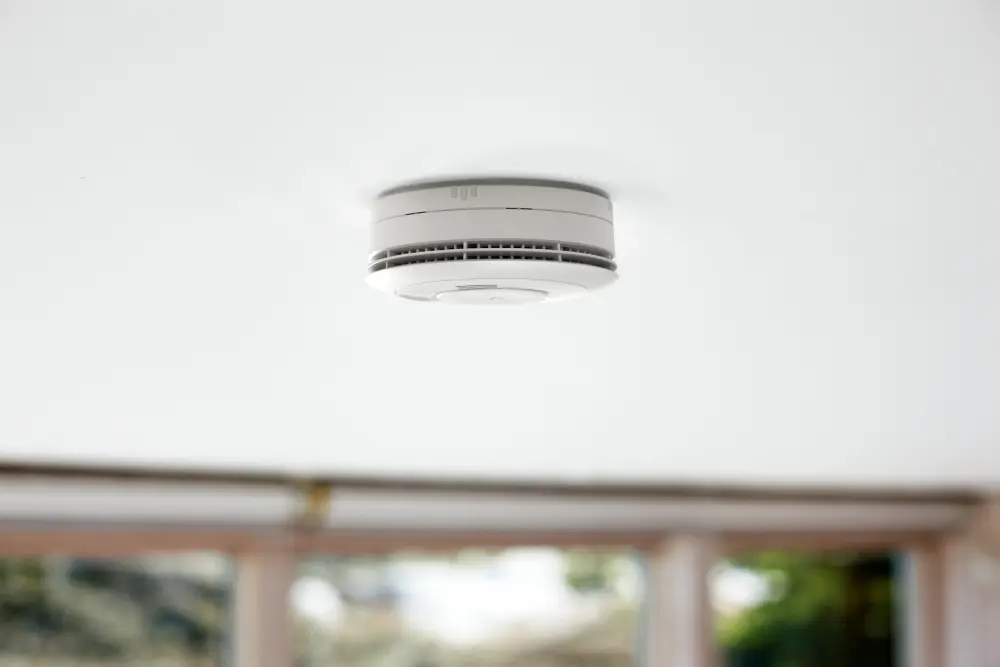 verisure smoke detector detecting a fire