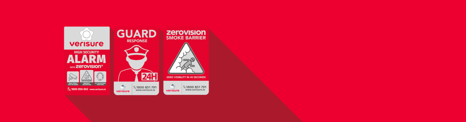 Verisure Alarm Signs and Stickers Desktop Hero